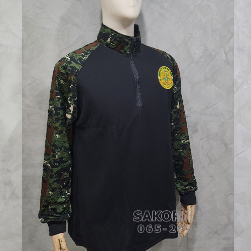 เสื้อ LIFE GUARD สีดำ /ป่าไม้ (ผ้ากีฬา)..