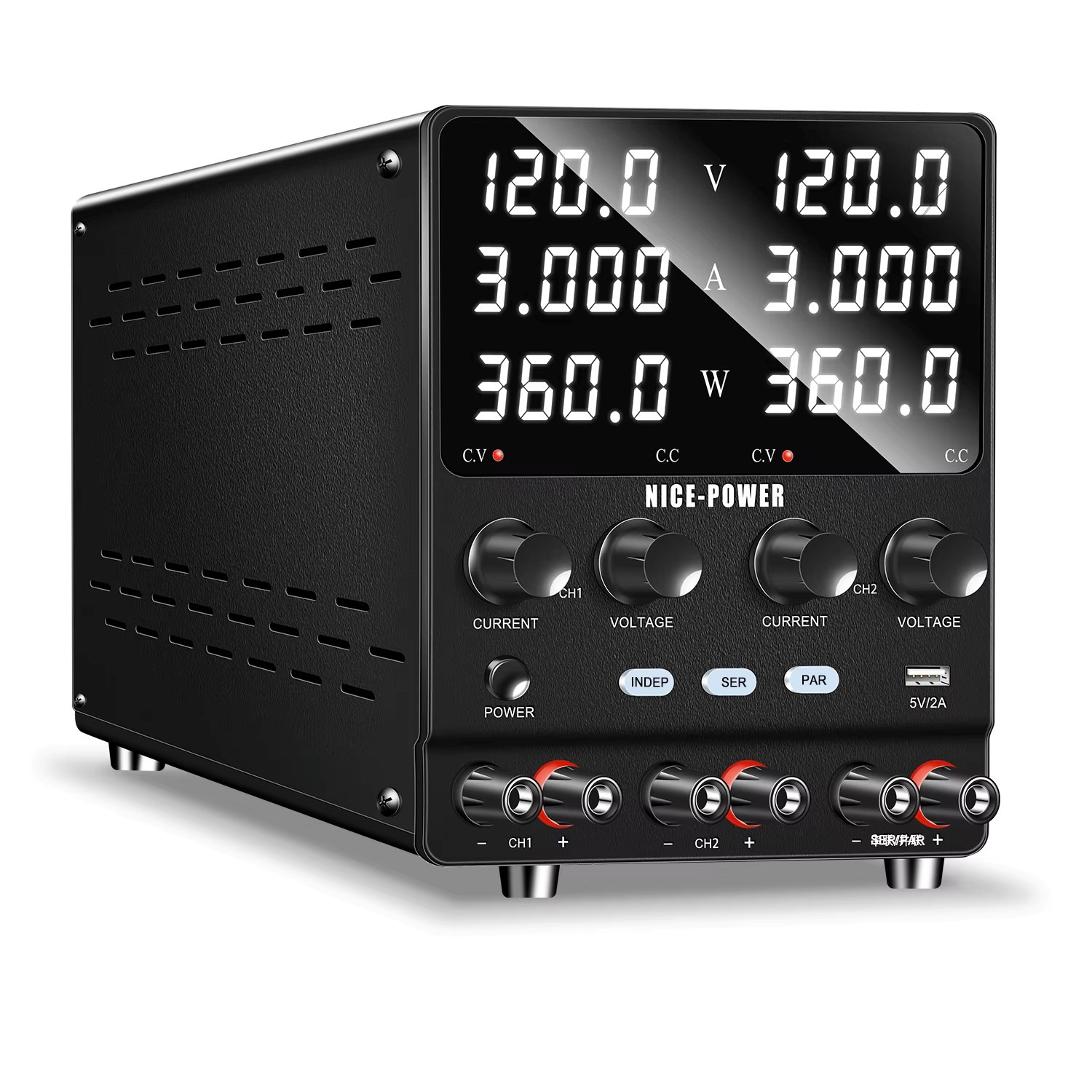 NICE-POWER SPS1203-2KD 120V 3A Dual-Channel DC Power Supply