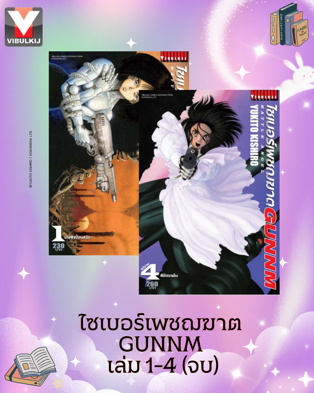 ไซเบอร์เพชฌฆาต GUNNM เล่ม 1-4 จบ
