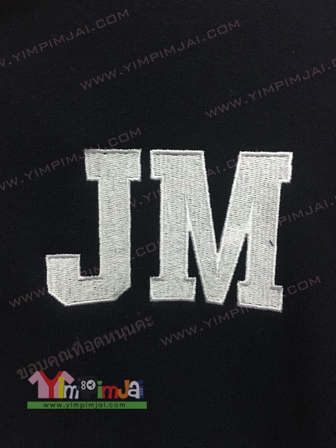 เสื้อแจ็คเก็ตเบสบอลปักชื่อย่อ