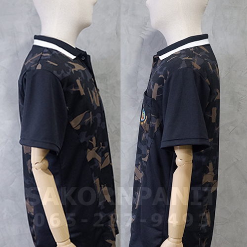 โปโลลายพรางดำ ต่อข้างดำ /อุทยานฯ (ผ้ากีฬา).