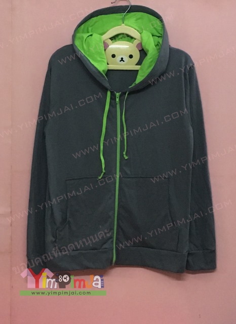 เสื้อยืดมีฮู้ดแขนยาว ผ้าคอตตอนใส่สบายไม่ร้อน