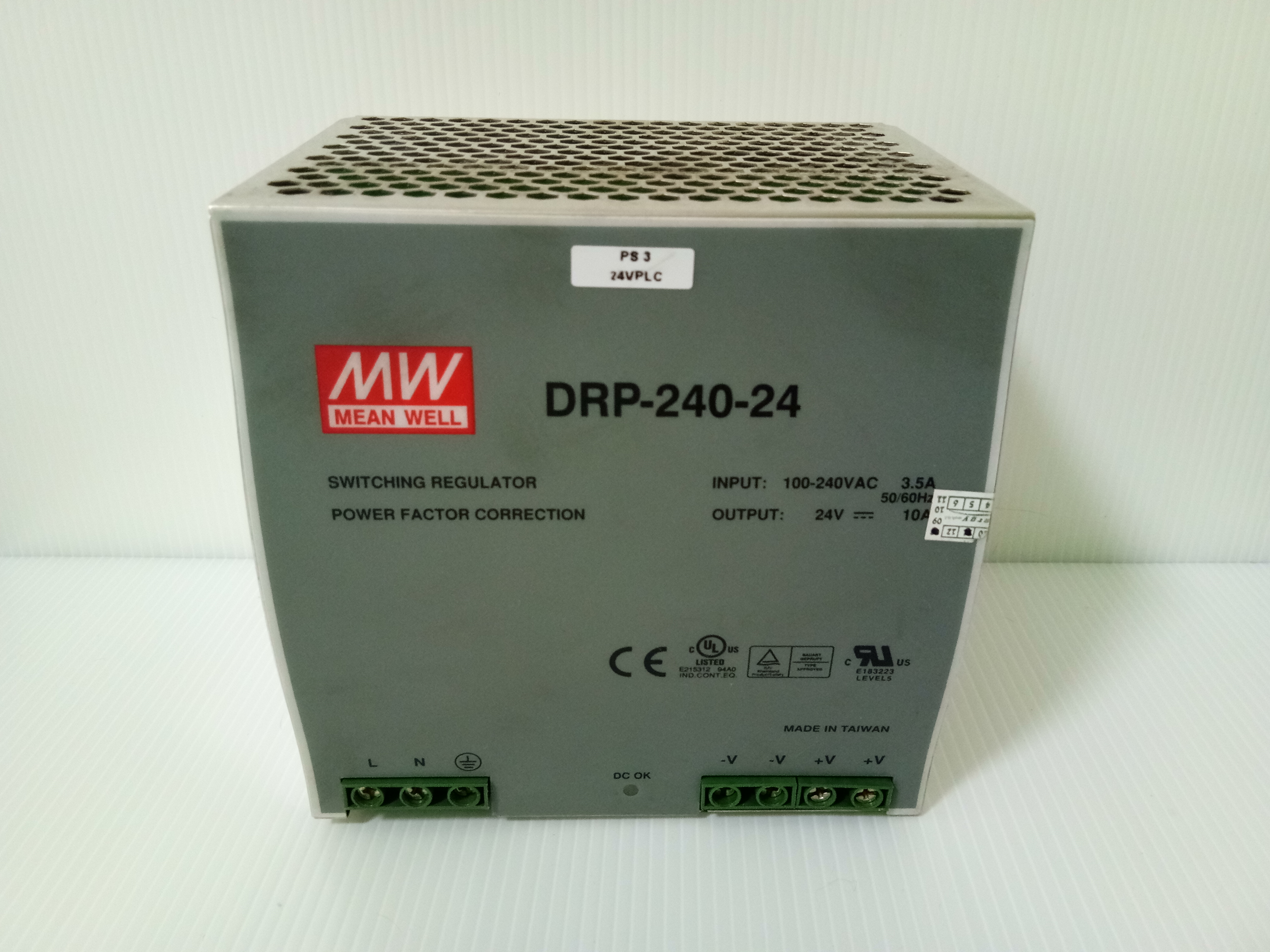 DRP-240-24 Switching Power Supply 24 VDC 10A (สินค้ามือสอง)
