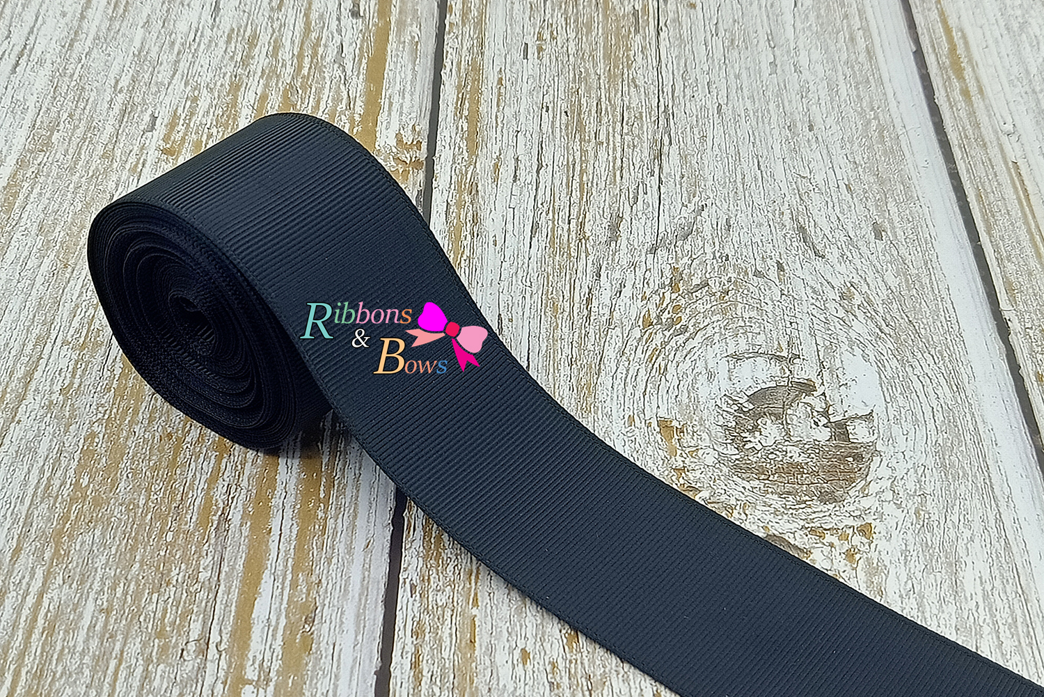 ริบบิ้นผ้าลูกฟูก สีดำ (030 black) #PC3