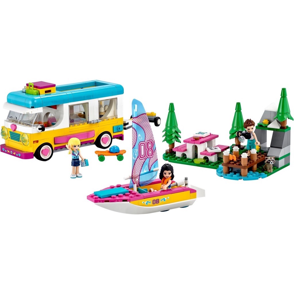 เลโก้ LEGO Friends 41681 Forest Camper Van and Sailboat