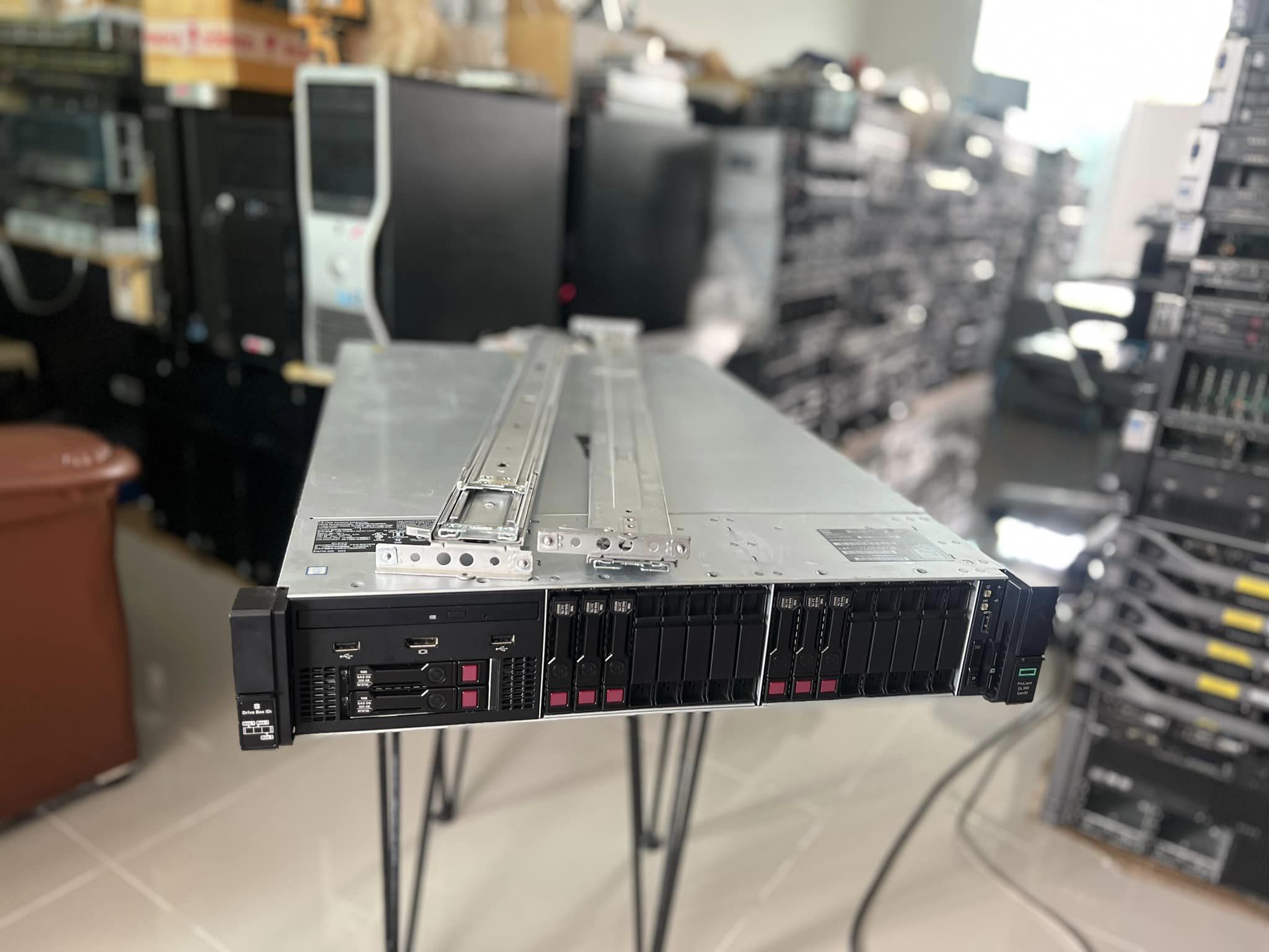 server hp dl380 gen10 2cpu 256gb 40Cores 80Threads ประกัน 3 เดือน เอชพีเซิร์ฟเวอร์มือสองพร้อมใช้งาน