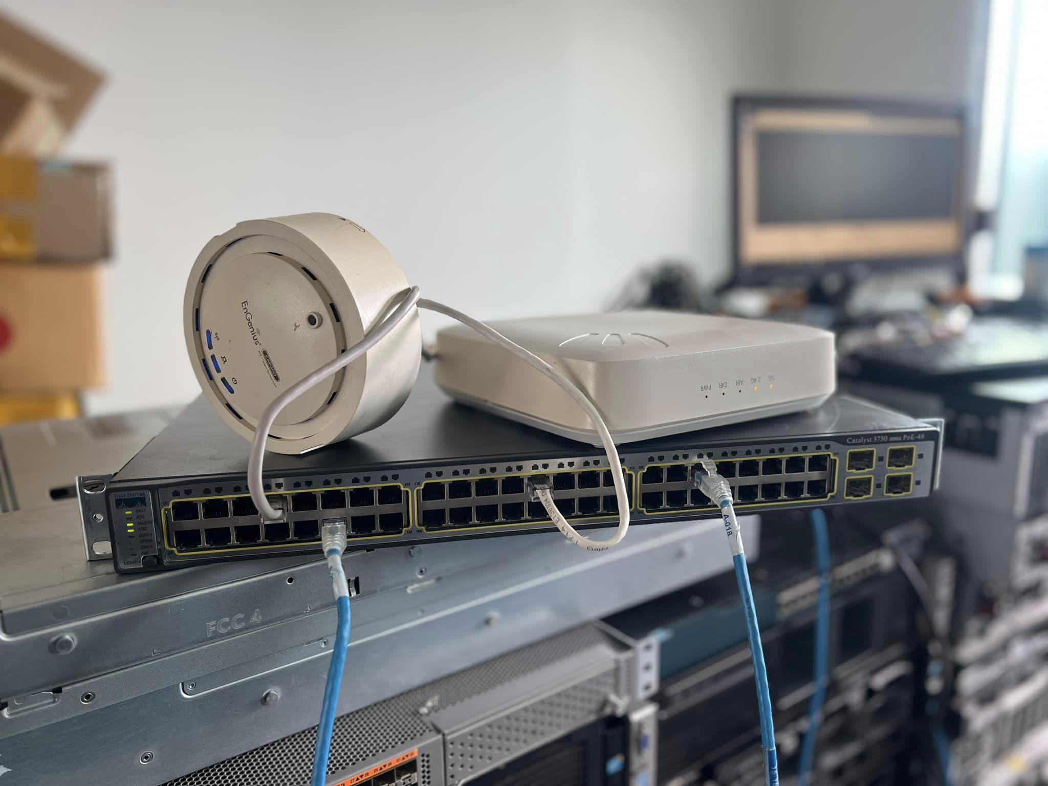Cisco 3750 PoE 48 port layer 3 สวิทซิสโก้มือสองพร้อมใช้งาน