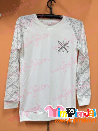 เสื้อยืดแขนยาวสกรีนแขน BWCW