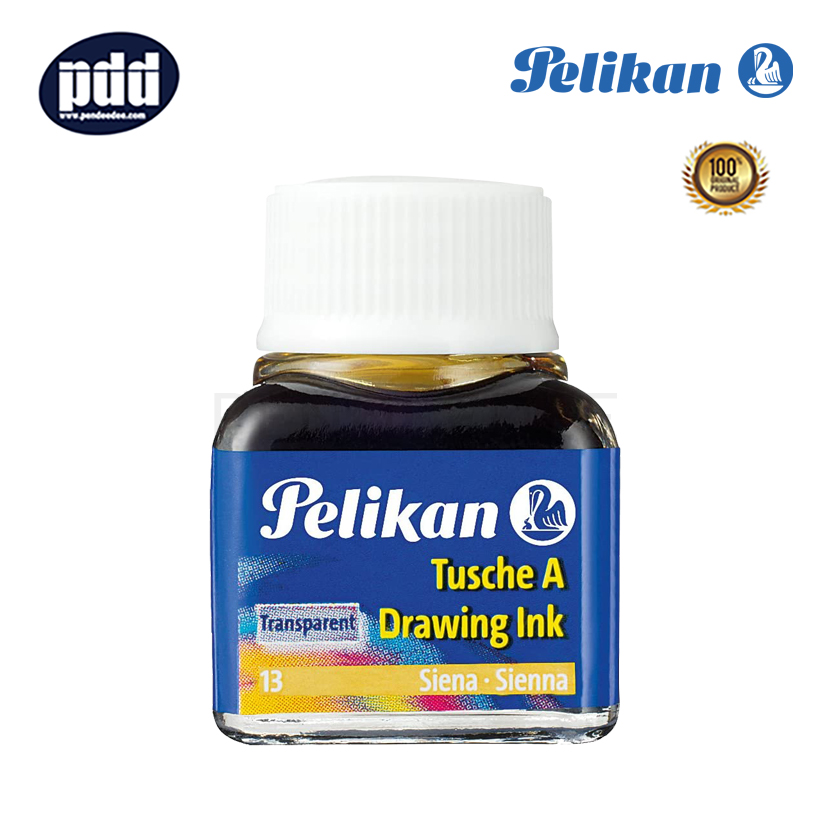PELIKAN หมึกเขียนแบบ พิลีแกน เอ523 หมึกน้ำตาล PELIKAN Drawing Ink A523 Sienna Ink in Bottle Refill