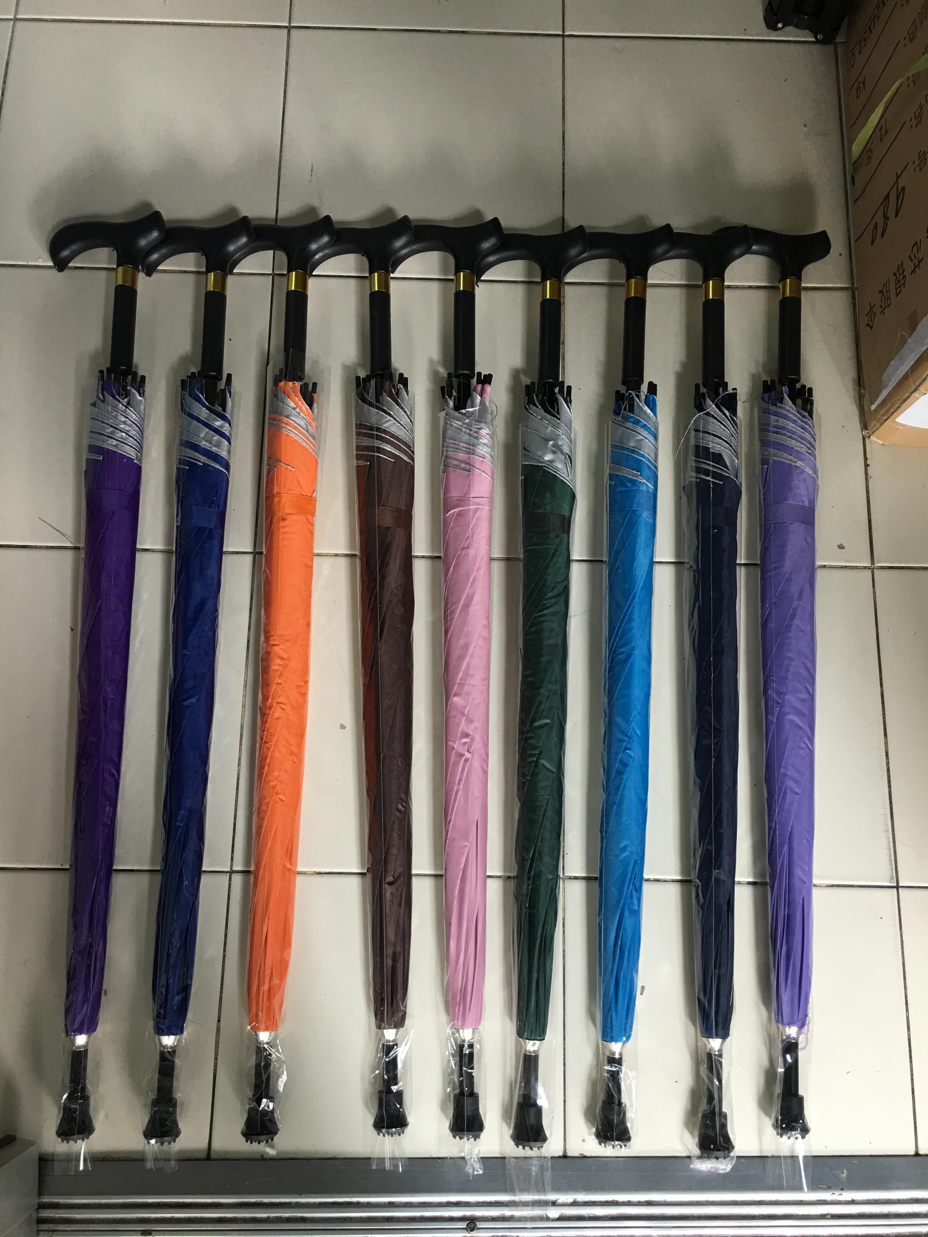 ร่มไม้เท้า8ก้าน24นิ้วมียูวี รหัส ta02