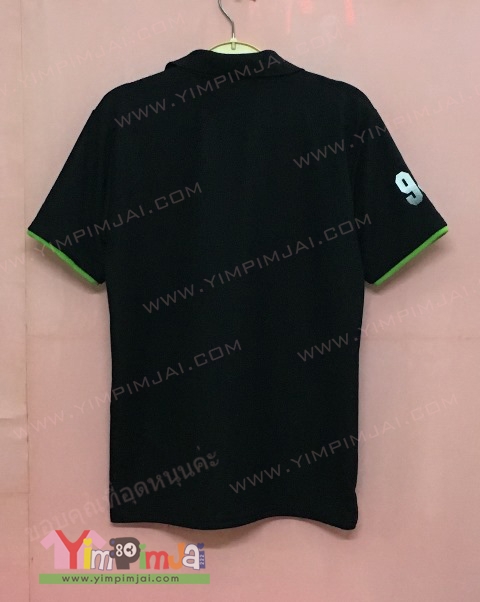 เสื้อโปโลดำแต่งสีเขียว และโปโลขาวเขียว ตัดตามสั่ง