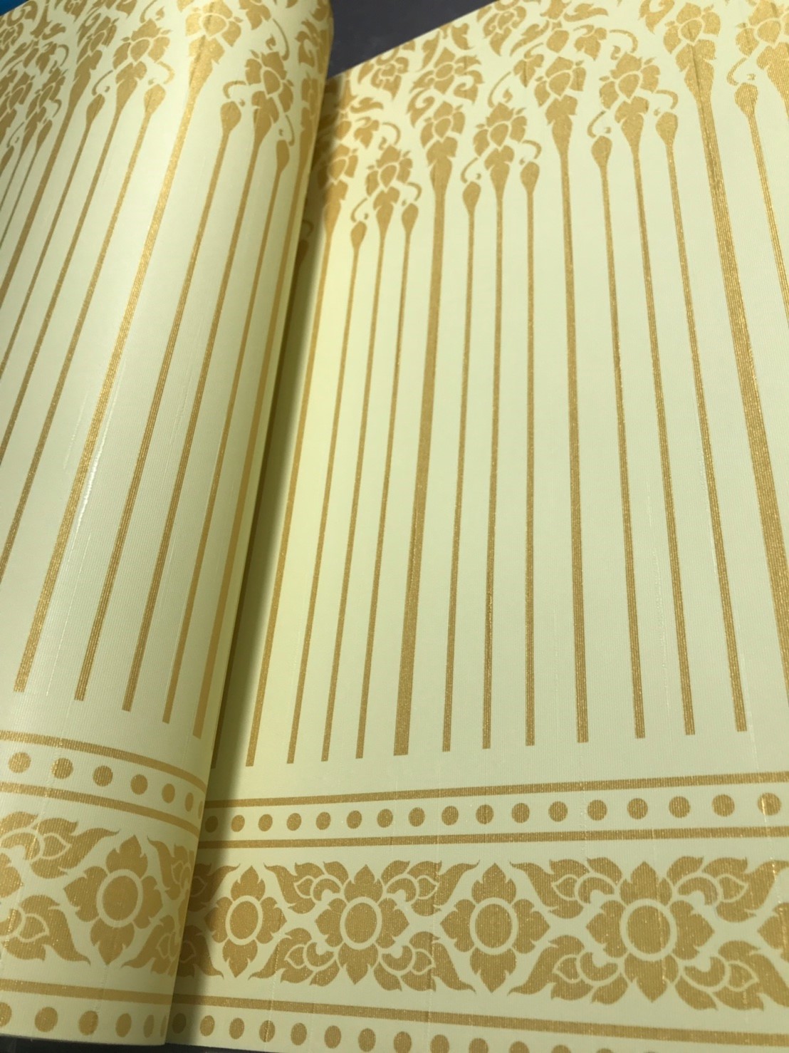 วอลเปเปอร์ลายไทย (ขอบบนล่าง) ทอง 43-121