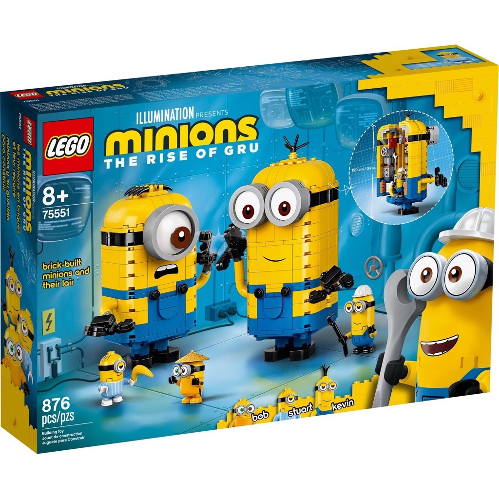เลโก้ LEGO Minions 75551 Brick-built Minions and their Lair