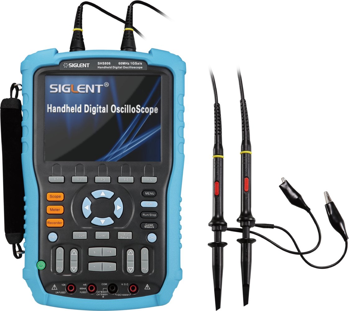 Siglent SHS806 Handheld Digital Ossilloscope+Meter 60Mhz