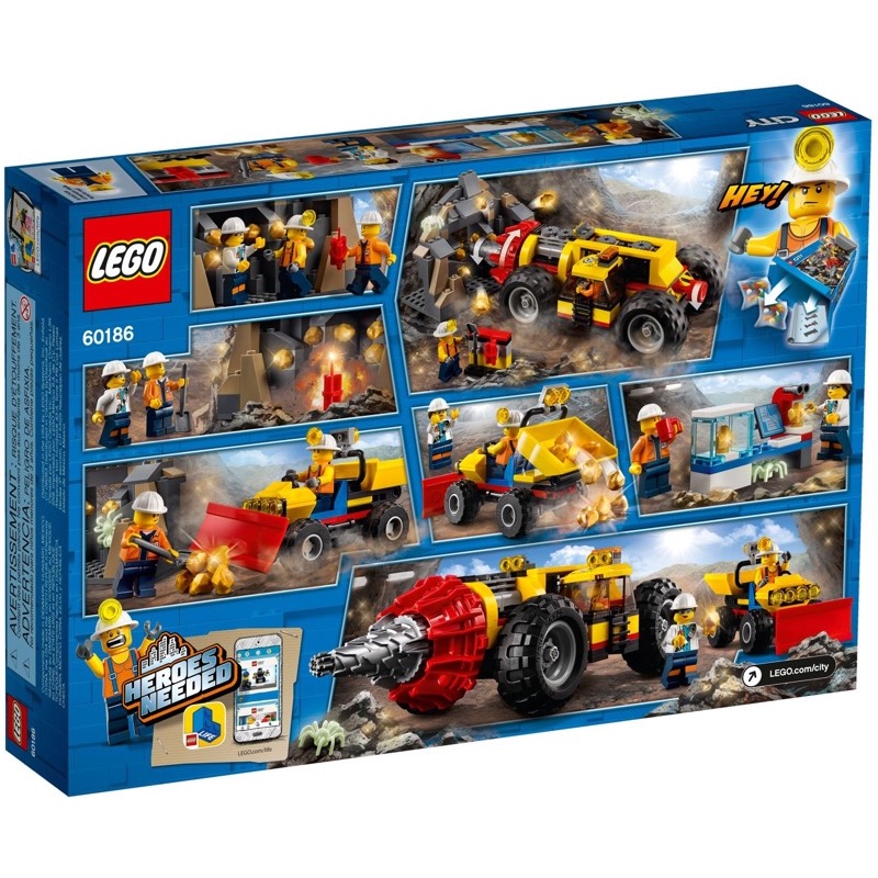 LEGO City 60186 Mining Heavy Driller
