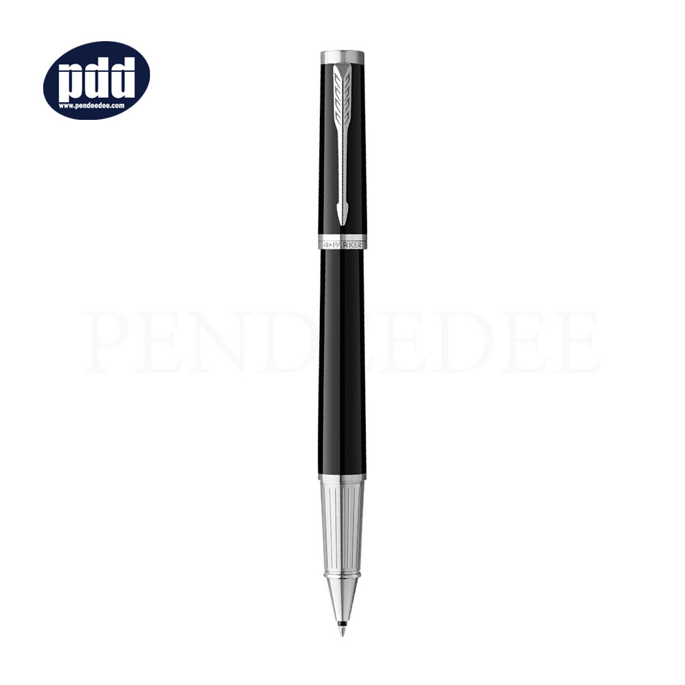PARKER Ingenuity Black CT Rollerball Pen ปากกาโรลเลอร์บอล ป๊ากเกอร์ อินจินิวอิตี้ สีดำ คลิปเงิน