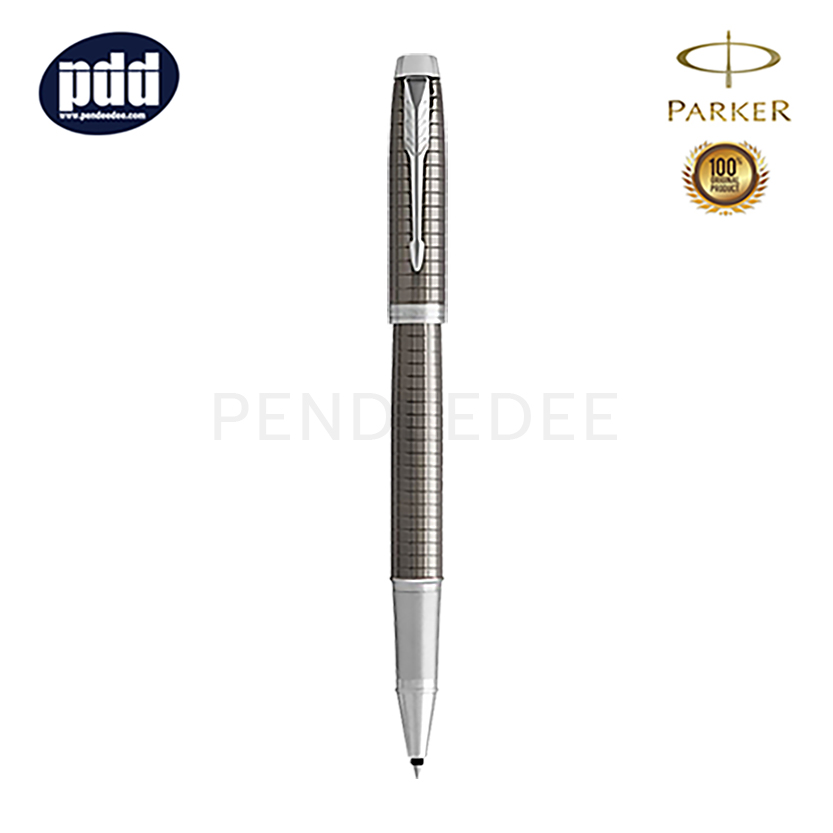 ปากกาสลักชื่อ PARKER ปากกาโรลเลอร์บอล ไอเอ็ม พรีเมี่ยม สีดาร์กเอสเพรสโซ่ คลิปเงิน PARKER IM Premium Dark Espresso CT Rollerball Pen