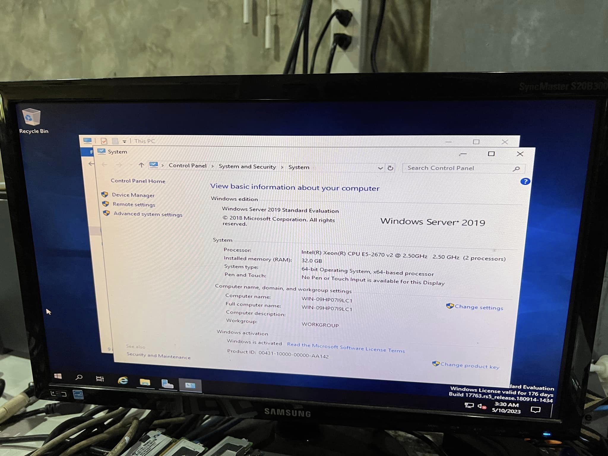 dell r720 2cpu 32gb 20cores เซิฟเวอร์มือสองพร้อมใช้งาน