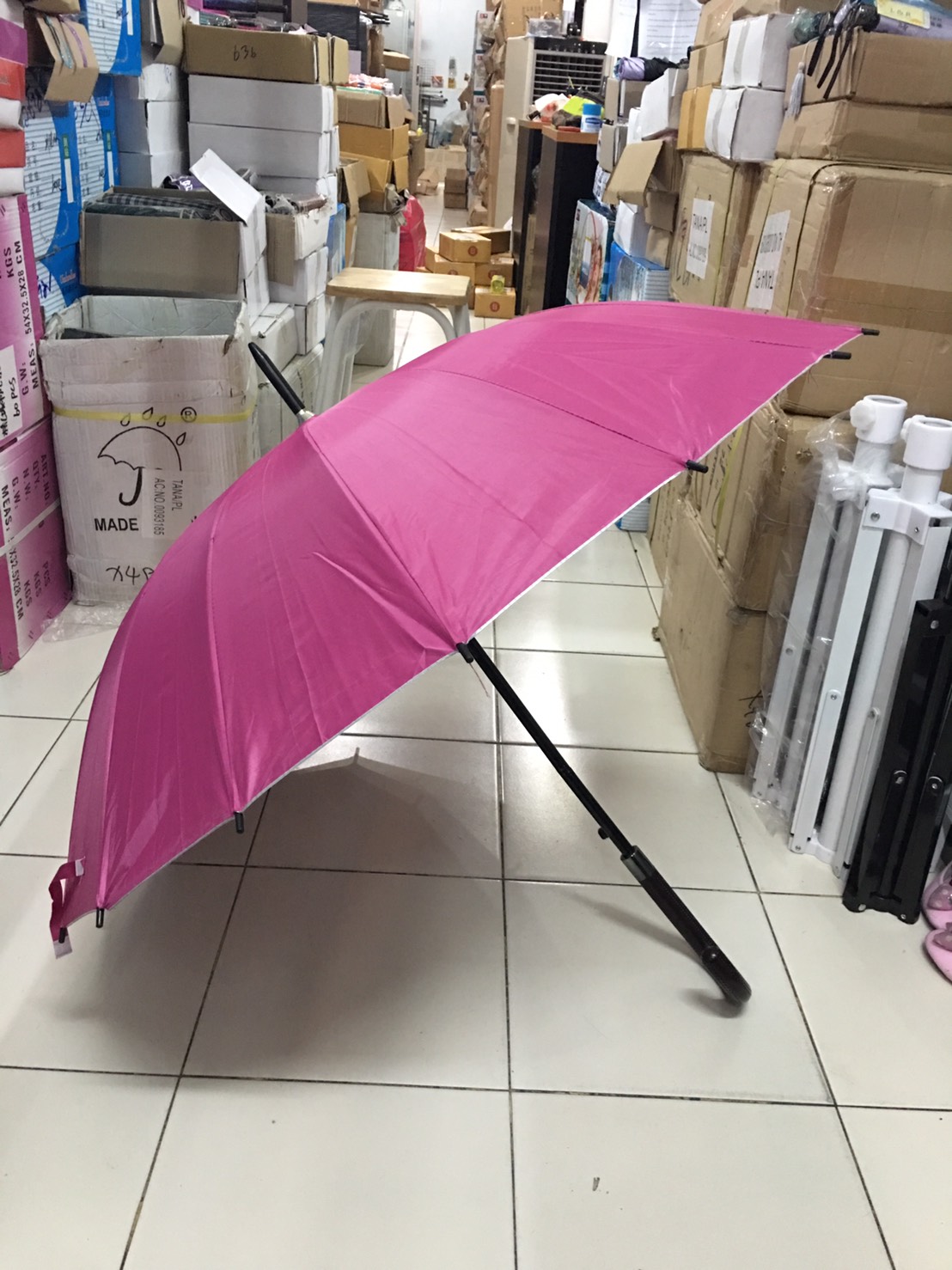 ร่มตอนเดียว22นิ้ว16ก้านมียูวี