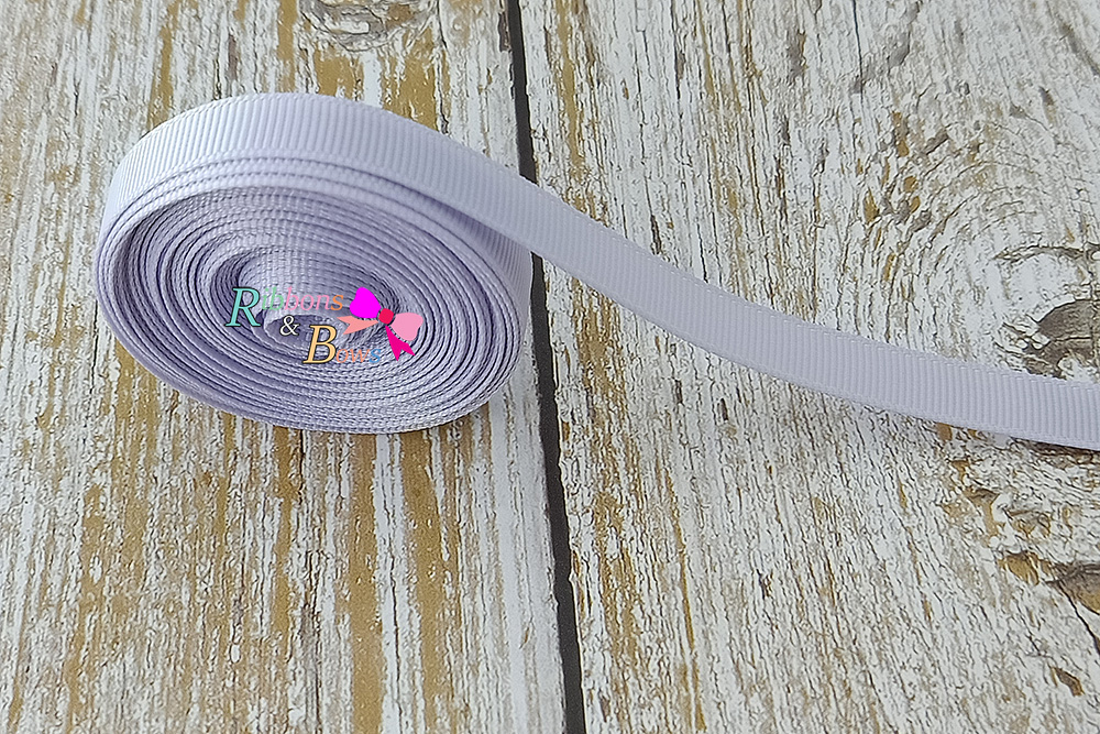 ริบบิ้นผ้าลูกฟูก สีม่วงอ่อน (420#Lilac mist) #PC18