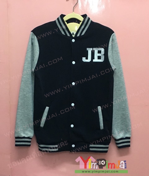 เสื้อคู่ เสื้อแจ็คเก็ตเบสบอลปักชื่อย่อทำเป็นเสื้อคู่ ของขวัญ