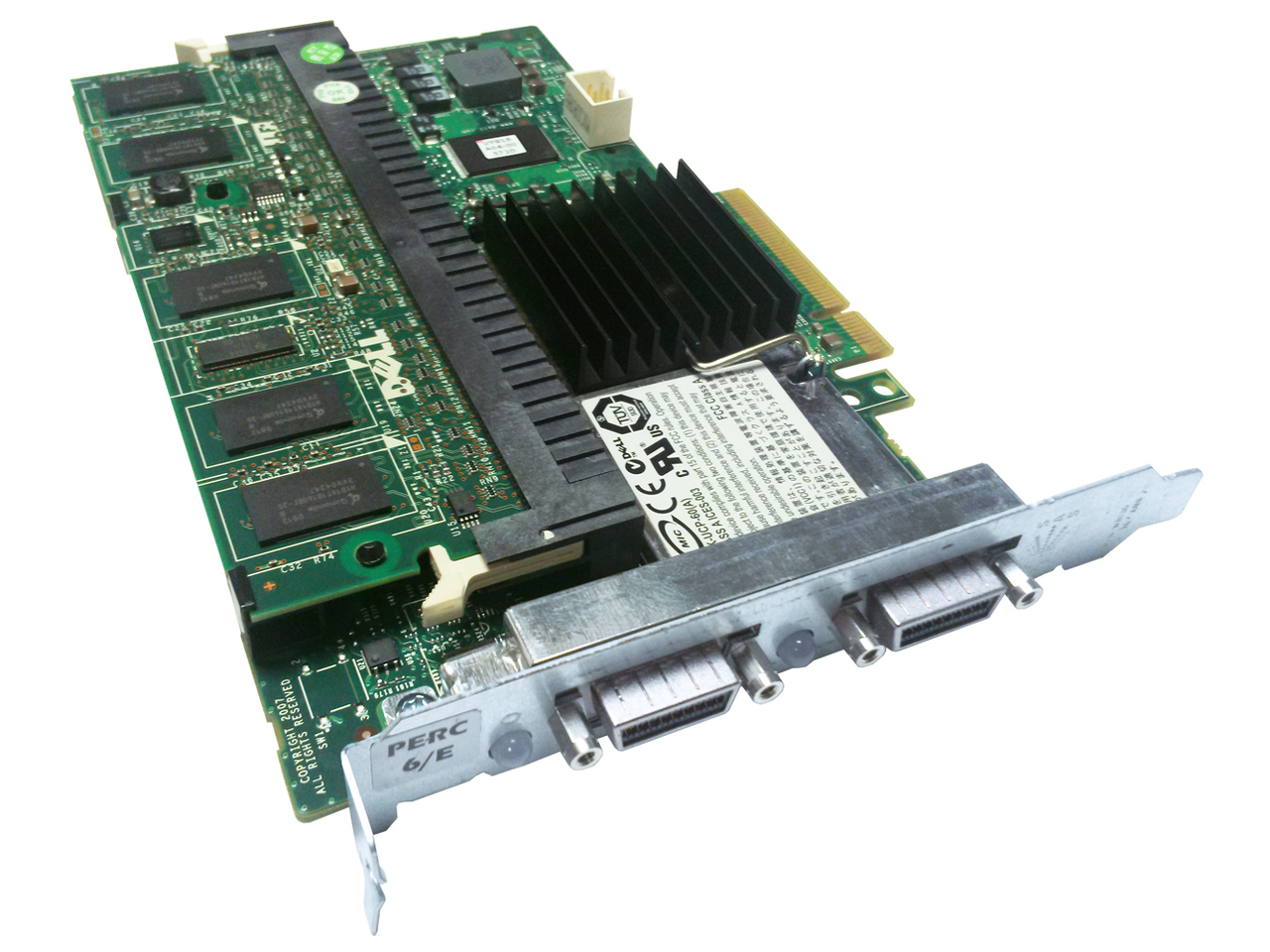 341-5899, F989F,Dell Perc 6/E, 256MB, SAS Raid Controller