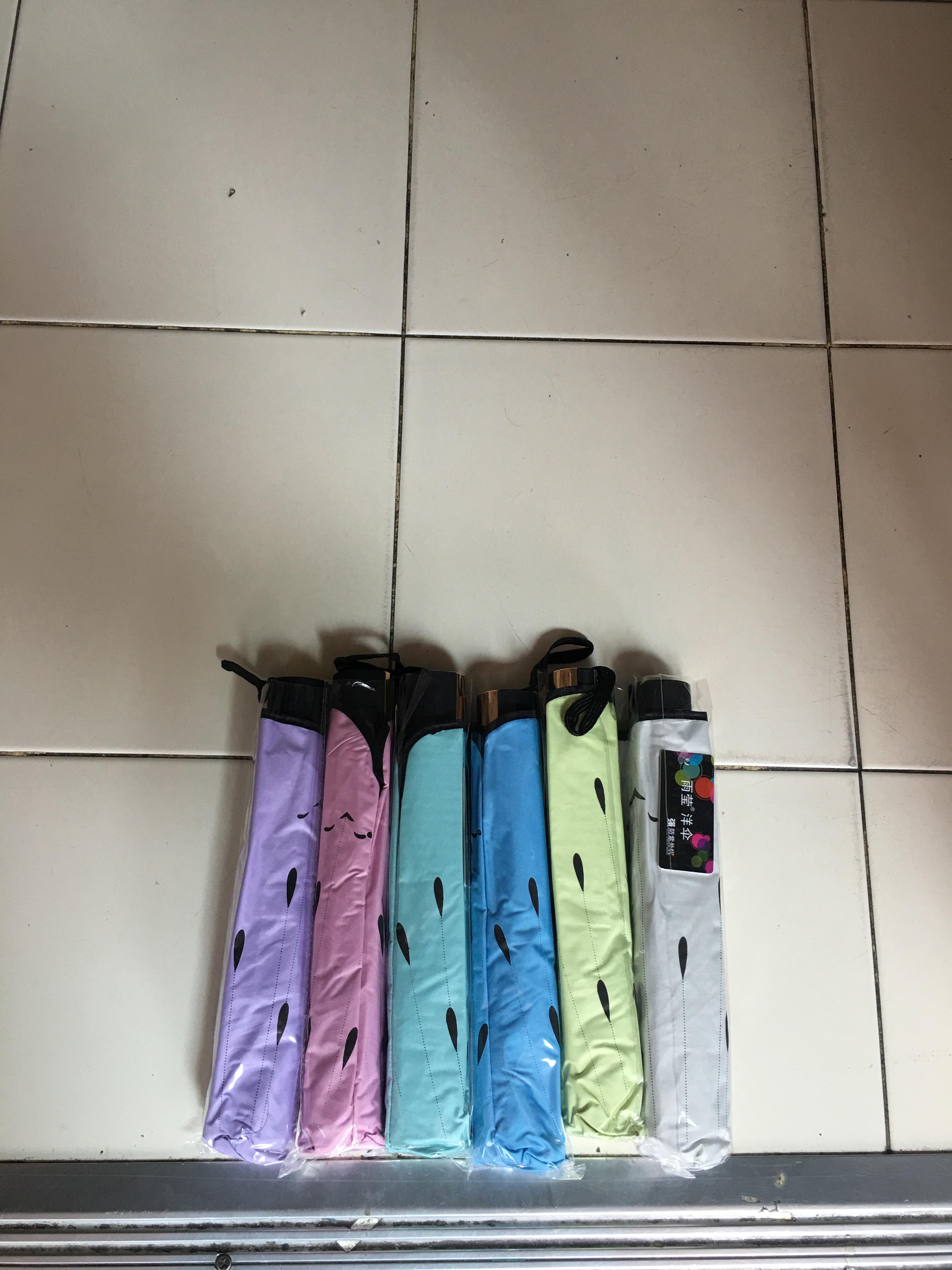 ร่มโค้งแฟชั่น24นิ้วยูวีสีดำ รหัส 1618