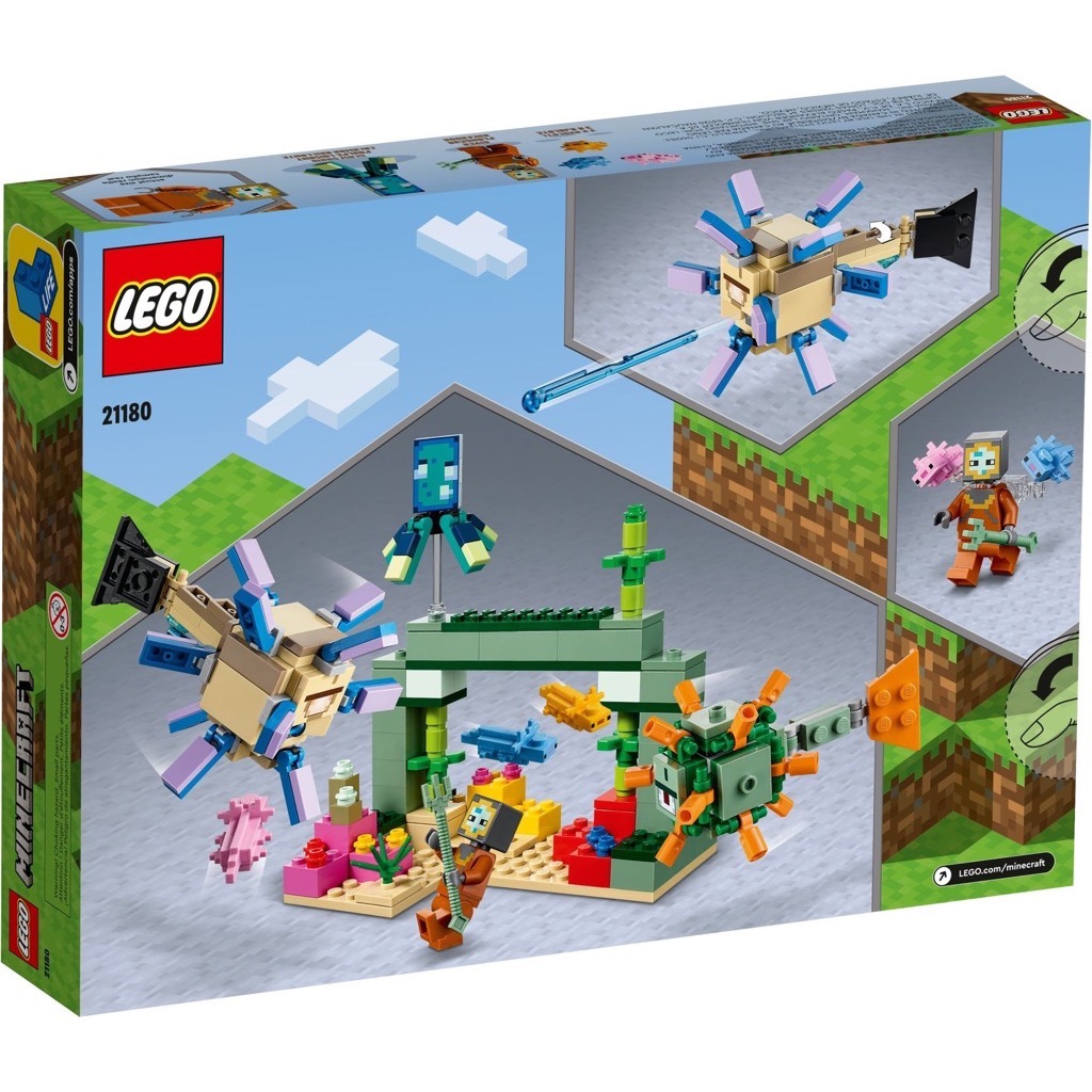 เลโก้ LEGO Minecraft 21180 The Guardian Battle