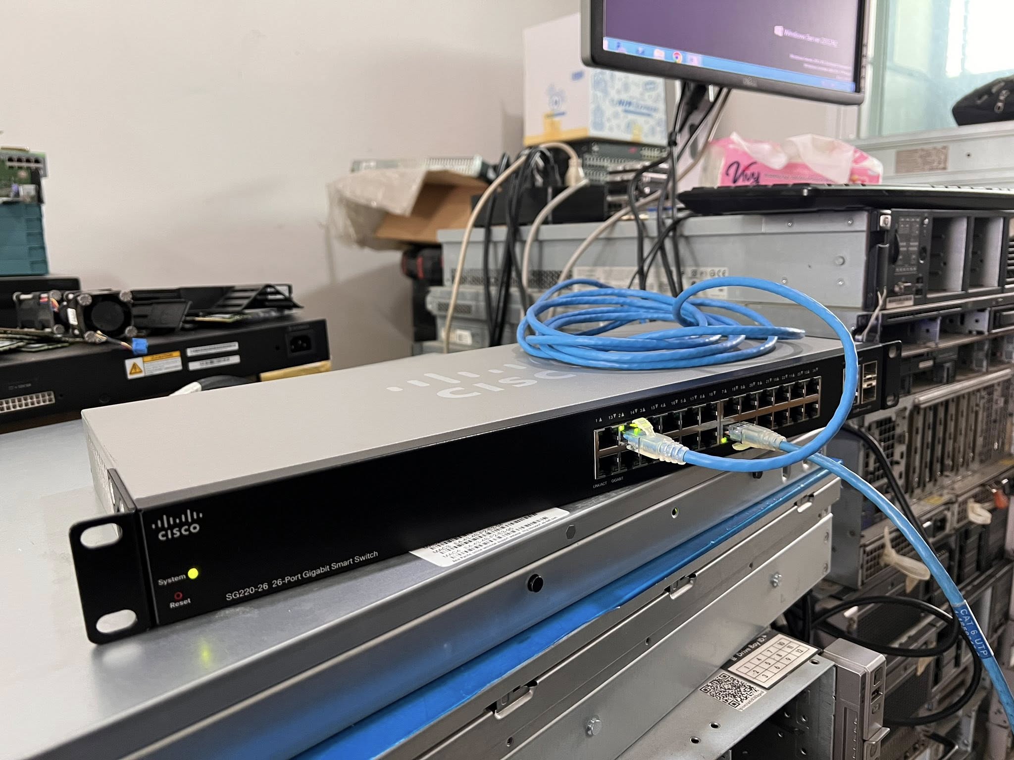 switch cisco sg220 26 port gigabit GUI สวิทซิสโก้กิกะบิตมือสองพร้อมใช้งาน