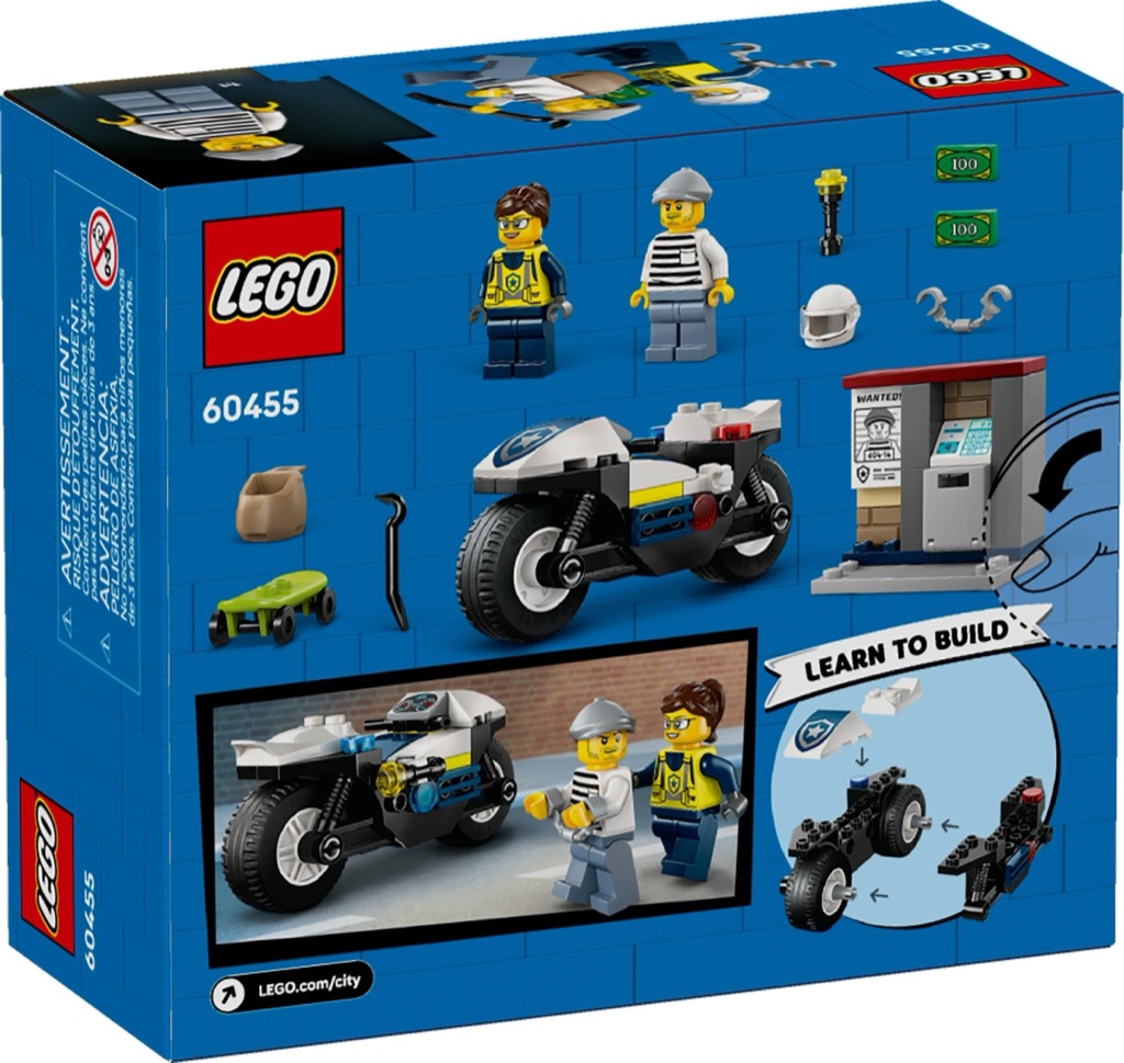 เลโก้ LEGO City 60455 Police Motorcycle Chase
