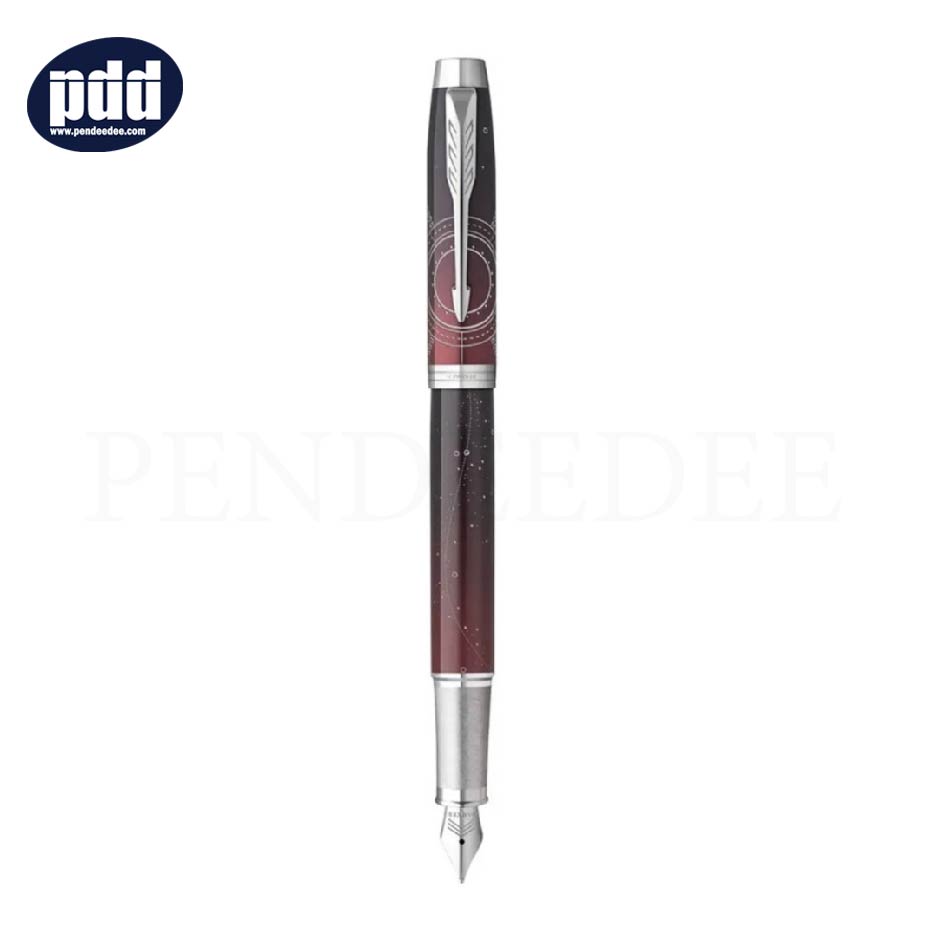 PARKER IM The Last Frontier Special Edition Portal CT Fountain Pen PARKER ปากกาหมึกซึม ป๊ากเกอร์ ไอเอ็ม ฟรอนเทียร์ สเปเชียล อิดิชั่น แดง พอร์ทัล คลิปเงิน