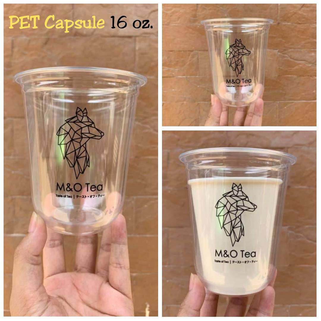 สกรีนแก้ว PET Capsule 16 oz.