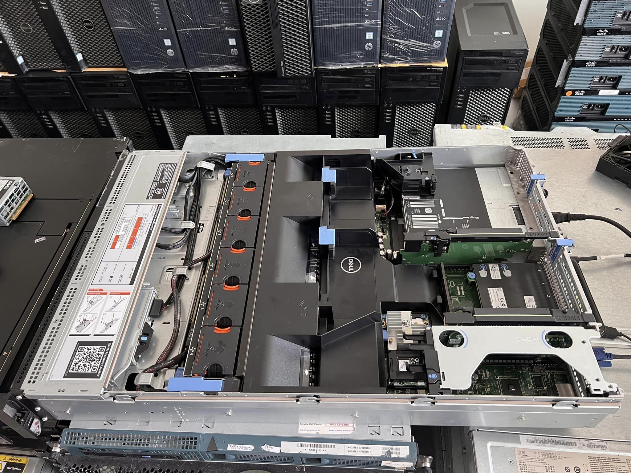 dell r720 2cpu 64gb 24cores เซิฟเวอร์มือสองพร้อมใช้งาน