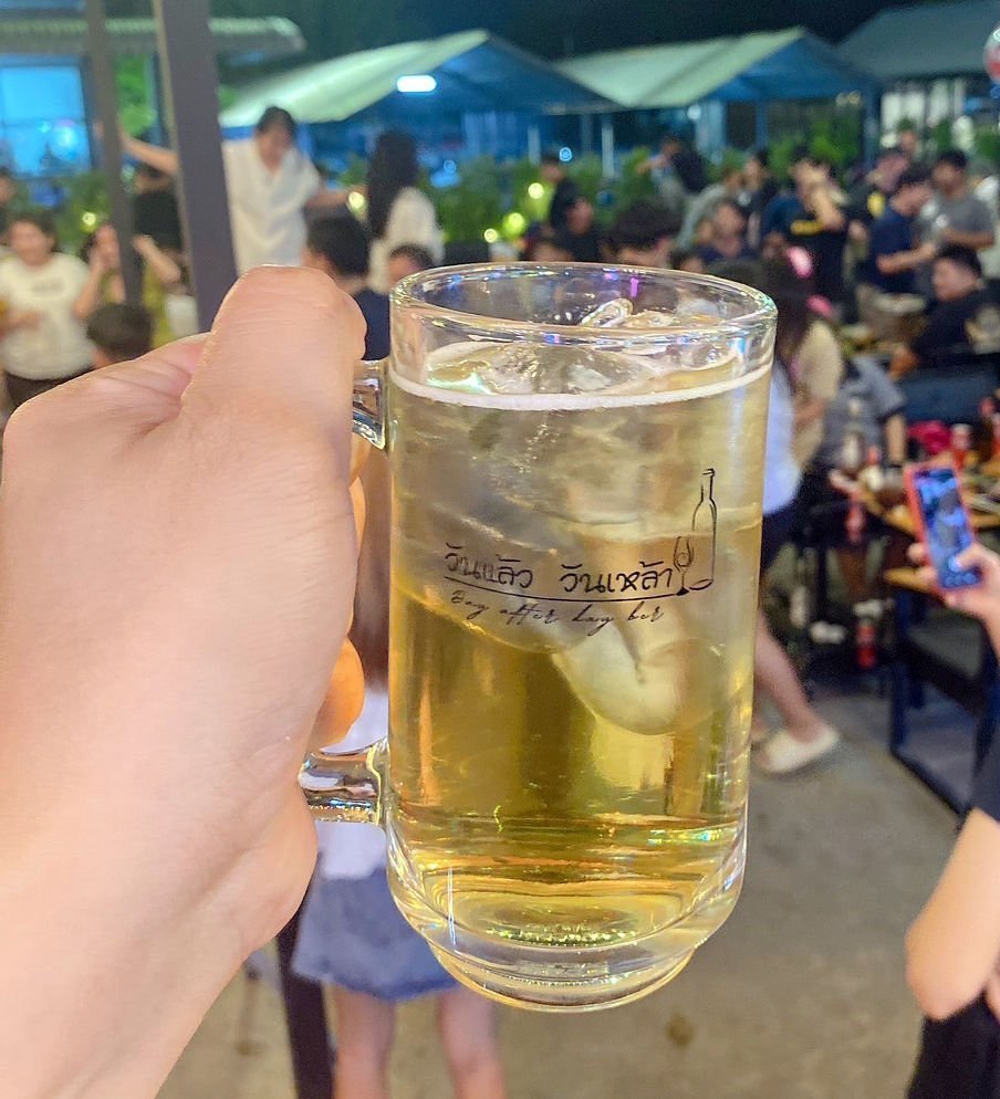 แก้วเบียร์สกรีนโลโก้