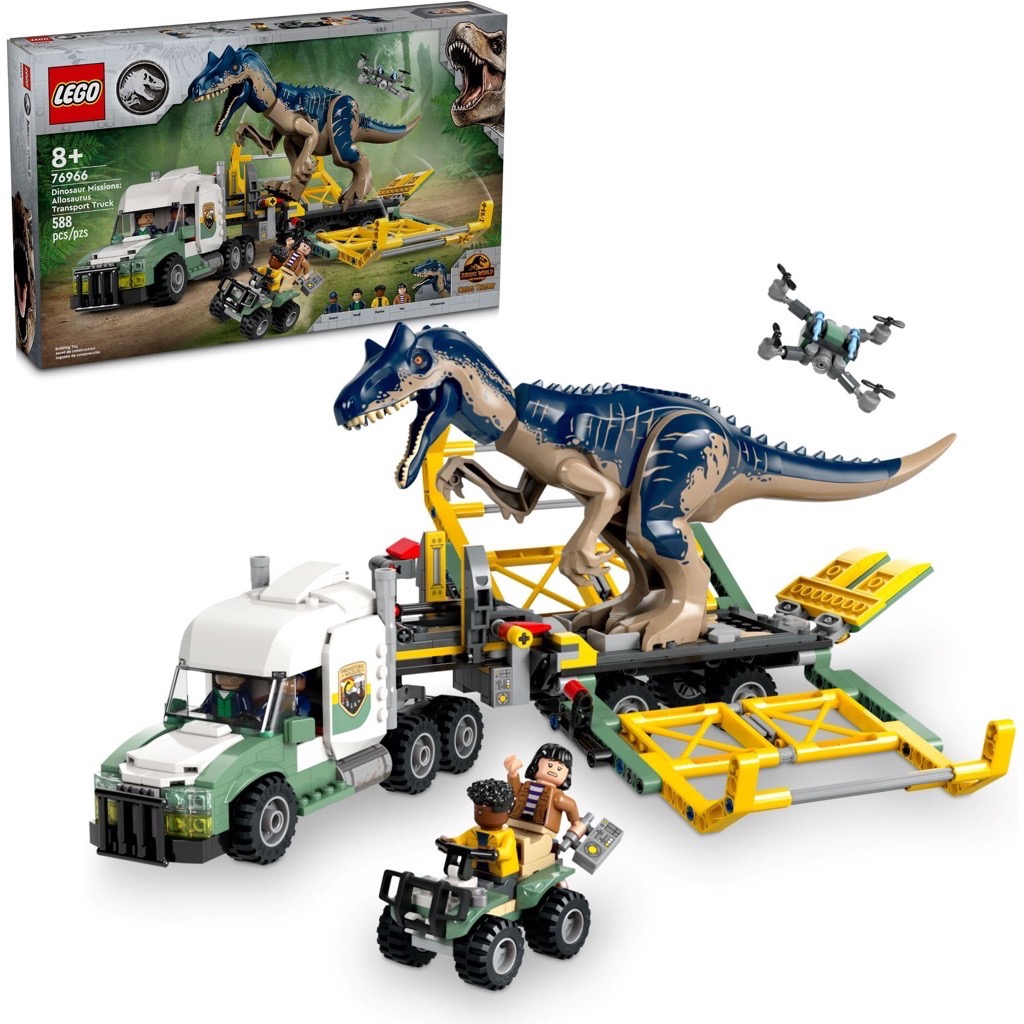 เลโก้ LEGO Jurassic World 76966 Dinosaur Missions: Allosaurus Transport Truck