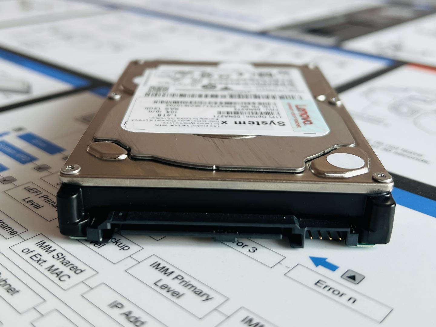 hdd sas 1.8tb 10k 12Gbps 2.5" lenovo ฮาร์ดดิสเซิร์ฟเวอร์มือสองพร้อมใช้งาน