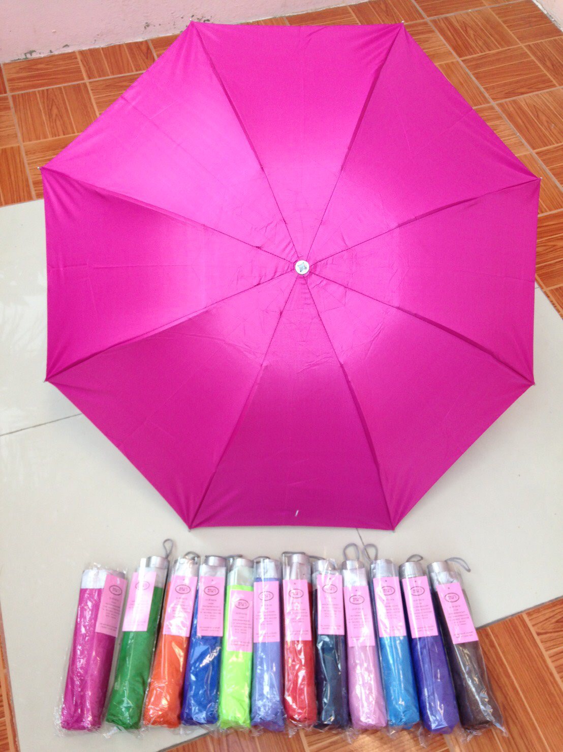 ร่มพับ3ตอนมียูวี8ก้าน