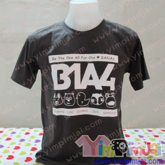 เสื้อยืด B1A4 สีดำ