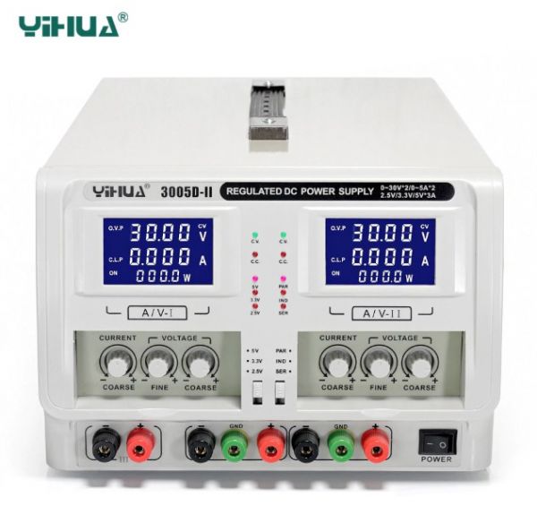YIHUA 3005D-II Dc Power Supply Dual-Channel 30V 5A x 2 ลดล้างสต๊อกครับ มี 3 ตัว