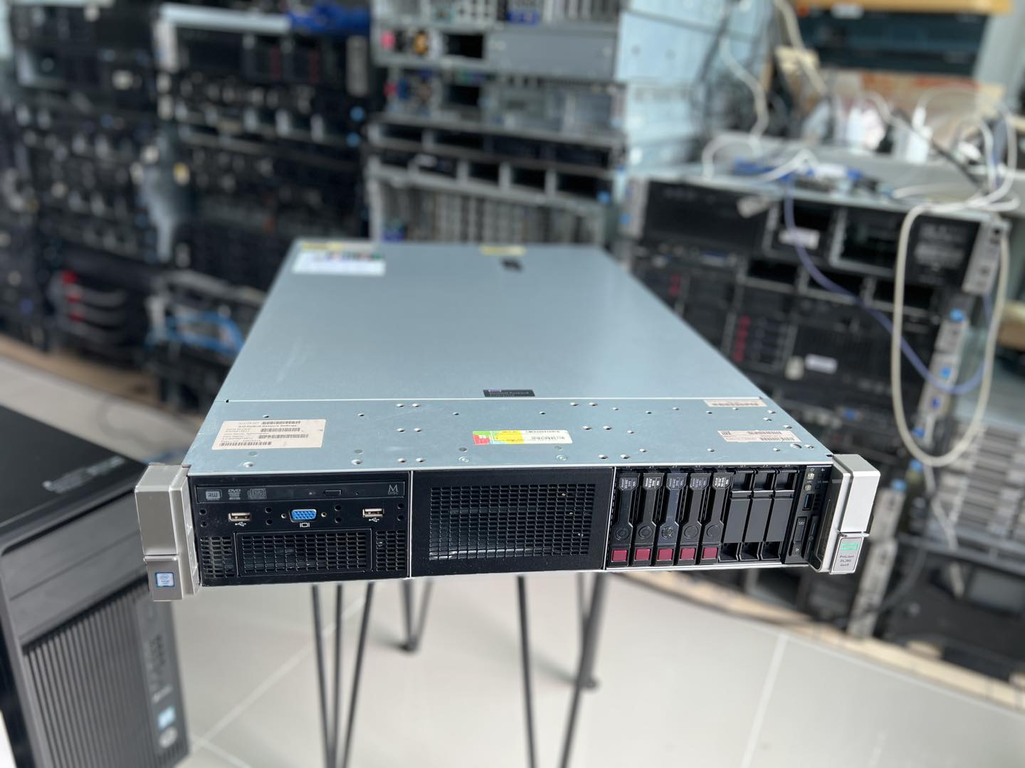 hp dl380 g9 2cpu 32gb v4 ssd 28cores ประกัน 3 เดือน เซิร์ฟเวอร์มือสองพร้อมใช้งาน