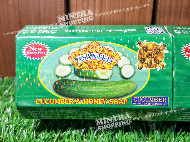 สบู่ Asantee แตงกวาผสมน้ำผึ้ง เอแซนเต้ Cucumber & Honey Soap