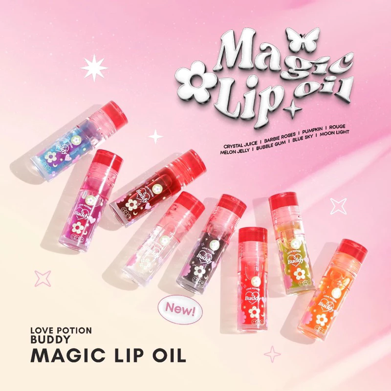 🫦ลิปซ้อการ์ด magic lip oil ลิปกลอส ให้ความชุ่มชื้น เปลี่ยนอุณหภูมิ ลิปออยล์ ลิปออยซ้อก้าด love potion