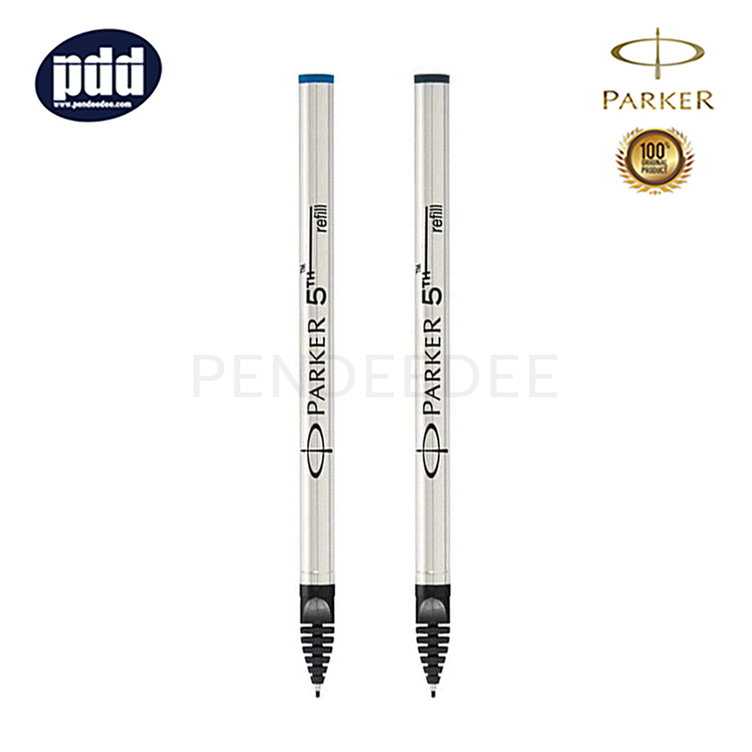 PARKER ไส้ปากกา ป๊ากเกอร์ ฟิฟท์ หมึกน้ำเงิน หัวเอฟ 0.5 มม. PARKER Blue Ink Fine Point 0.5 mm. 5th Refill