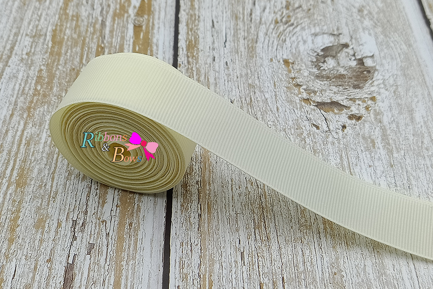 ริบบิ้นผ้าลูกฟูก สีแสงเทียน (820 candlelight ) #PC31