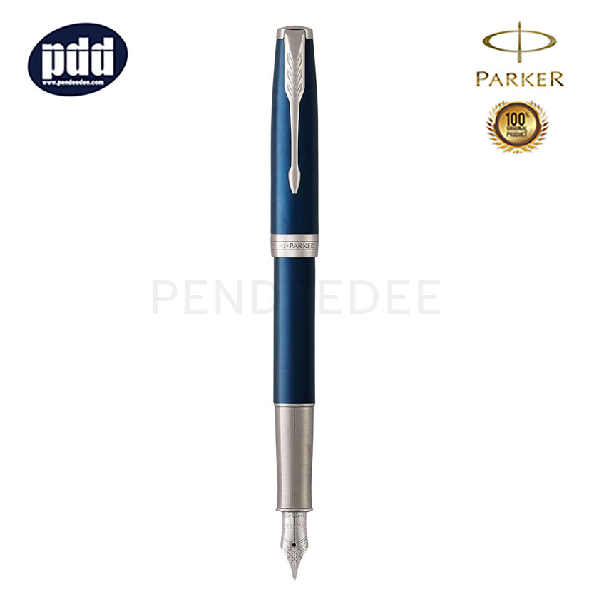 ปากกาสลักชื่อ PARKER ปากกาหมึกซึม ป๊ากเกอร์ ซอนเนต สีน้ำเงิน คลิปเงิน PARKER Sonnet Blue CT Fountain Pen