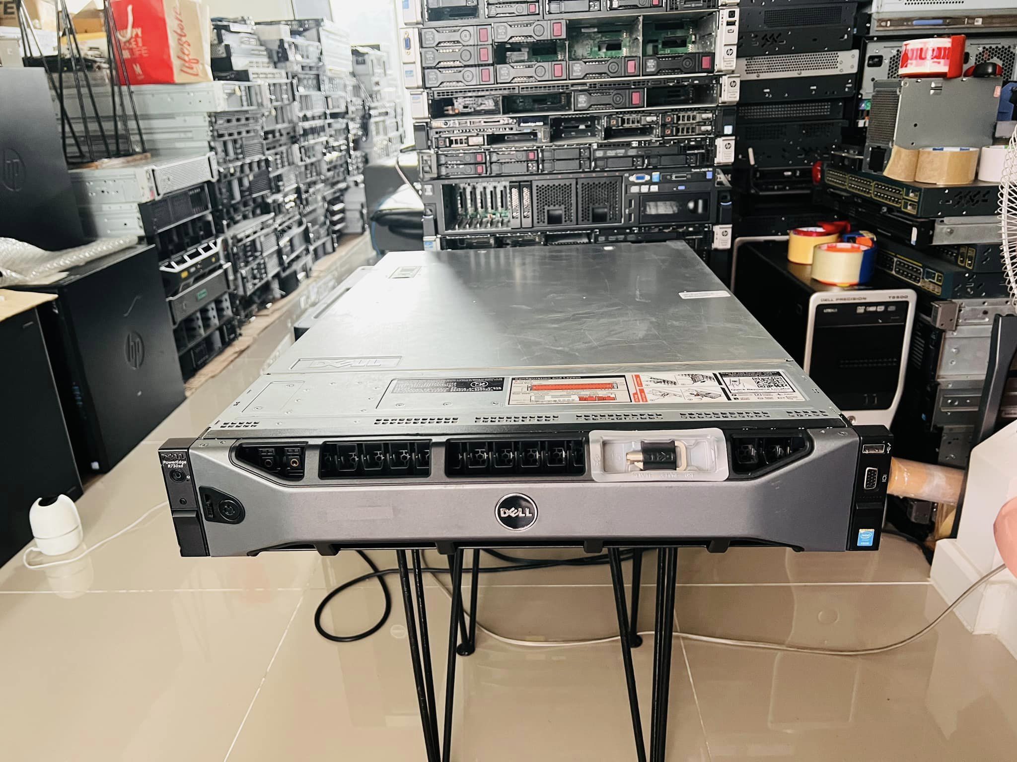 server dell r730xd 2cpu hdd x 26 ram 32gb 2cpu 32 cores ประกัน 3 เดือน เซิร์ฟเวอร์เดลมือสองพร้อมใช้งาน