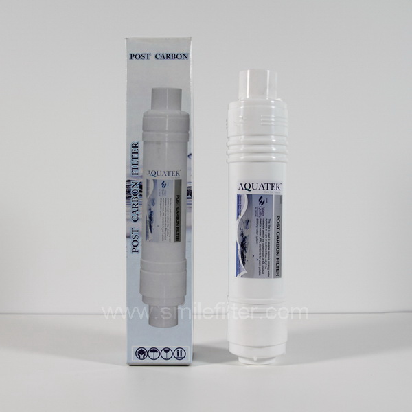 ไส้กรองน้ำ AQUATEK SILVER U-TYPE Inline 2.5"x12" (Post Carbon)