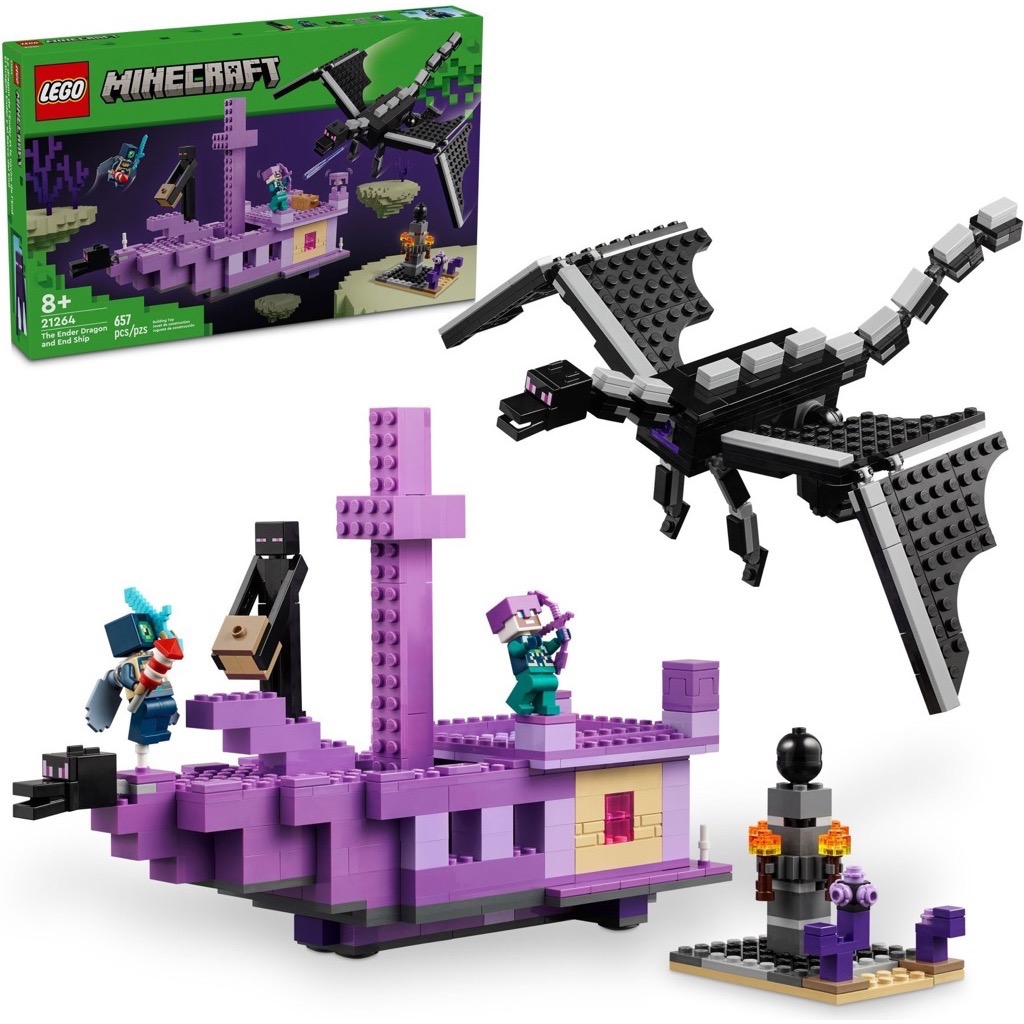 เลโก้ LEGO Minecraft 21264 The Ender Dragon and End Ship