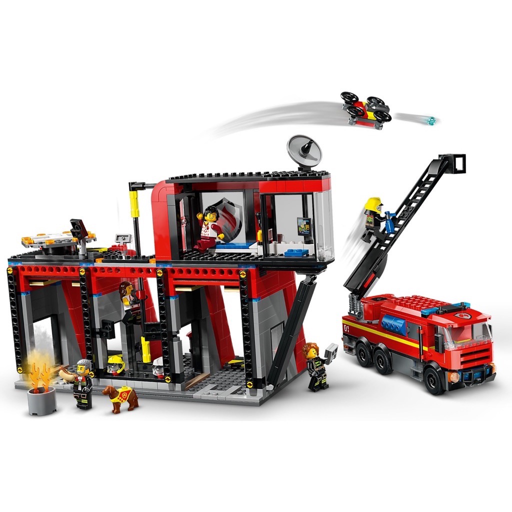 เลโก้ LEGO City 60414 Fire Station with Fire Truck
