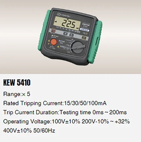 KYORITSU KEW 5410 RCD Tester